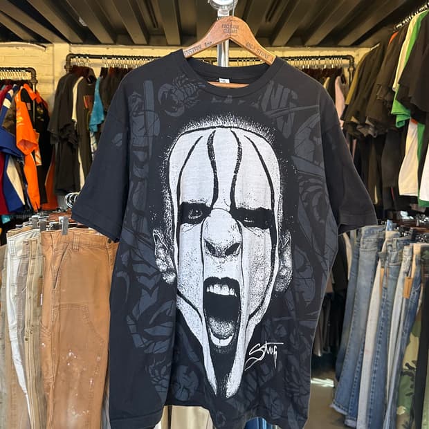 WWE 프로레슬러 스팅 프린팅 티셔츠