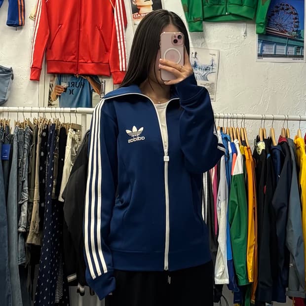 아디다스 유로파 블루 트랙탑 져지 M