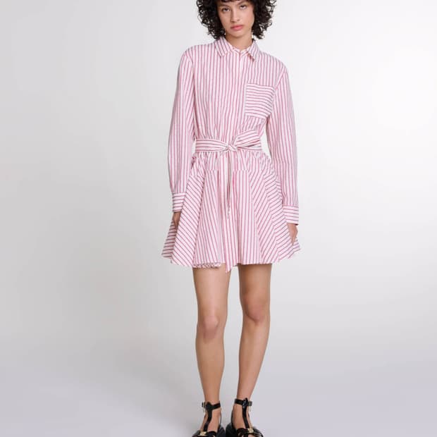 마쥬 미니 셔츠 드레스 36