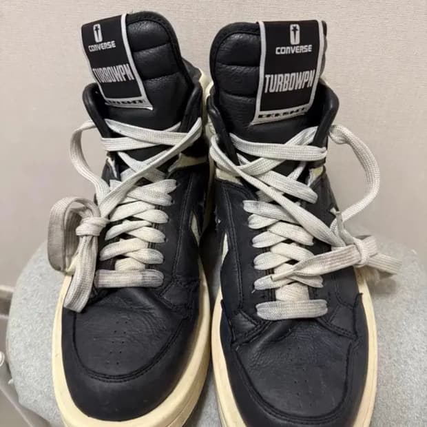 릭오웬스 다크쉐도우 터보웨폰 블랙 270