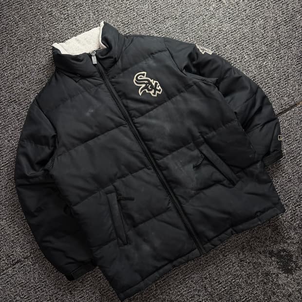 00s MLB 시카고 화이트 삭스 올드스쿨 다운 푸퍼 패딩 2928