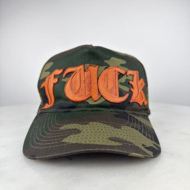 90s chrome hearts og FUCK cap