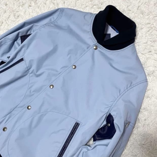 나나미카 바시티 가죽패치 자켓