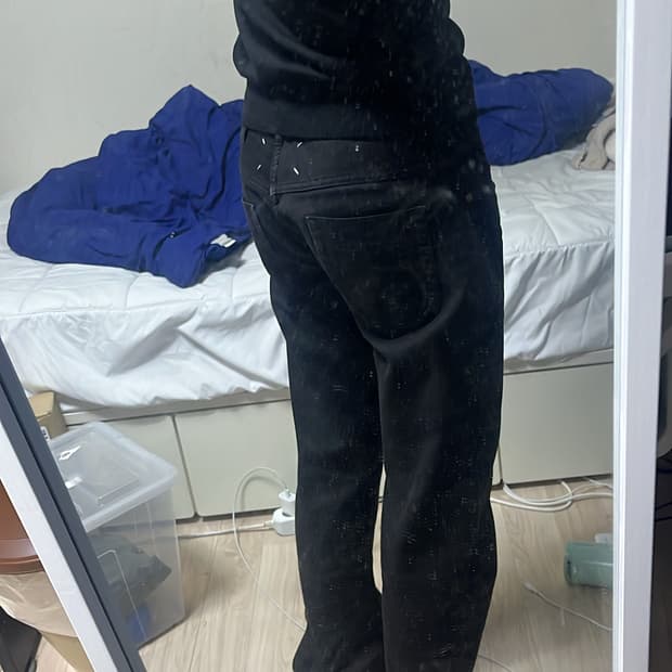 마르지엘라 데님 팬츠 블랙