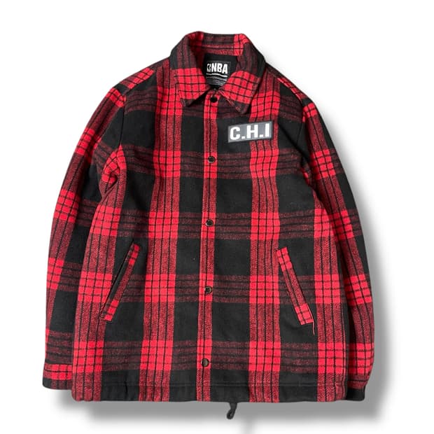 NBA 시카고불스 체크 누빔 점퍼 자켓 M