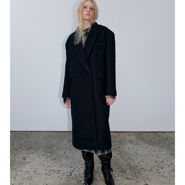 새상품 런던플랏 클래식더블 롱코트