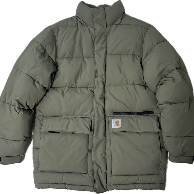 칼하트WIP 밀튼 자켓 패딩 Seaweed M사이즈