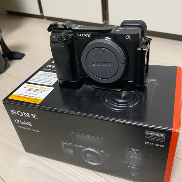 소니 a6400 바디 + 스몰리그케이지, 선가이드, 충전 배터리 키트