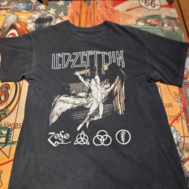 레드 제펄린 락밴드 티셔츠