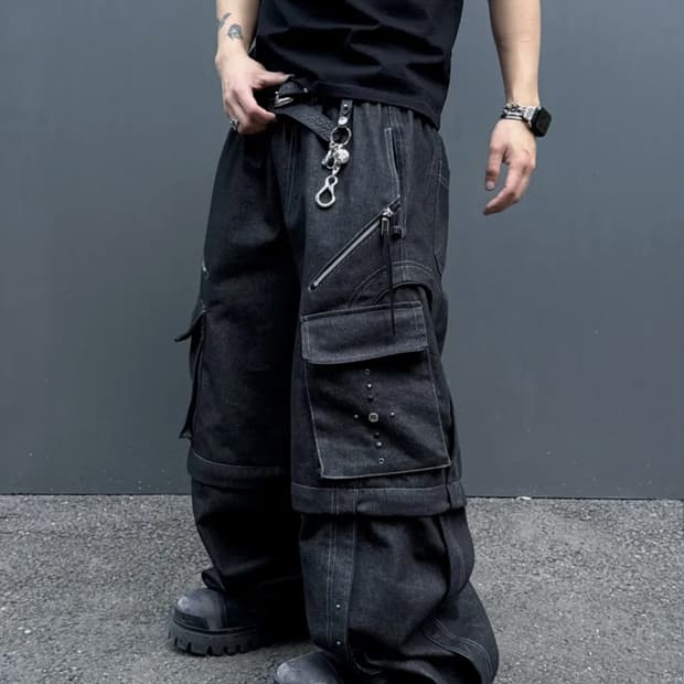 RSSC X 포그 서브스 카고 데님 팬츠