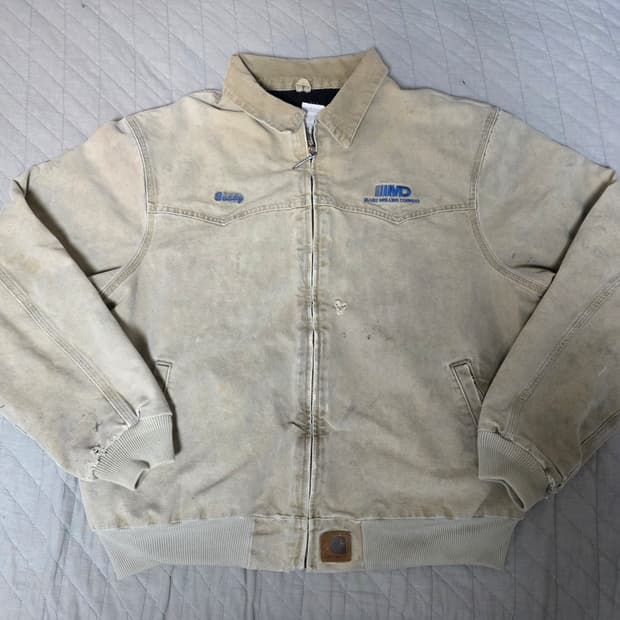 [XXL] 00s 빈티지 칼하트 산타페 j14 WET 트래쉬드 워크자켓