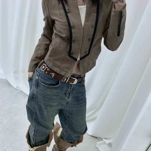 산드로 카멜 나폴레옹 자켓