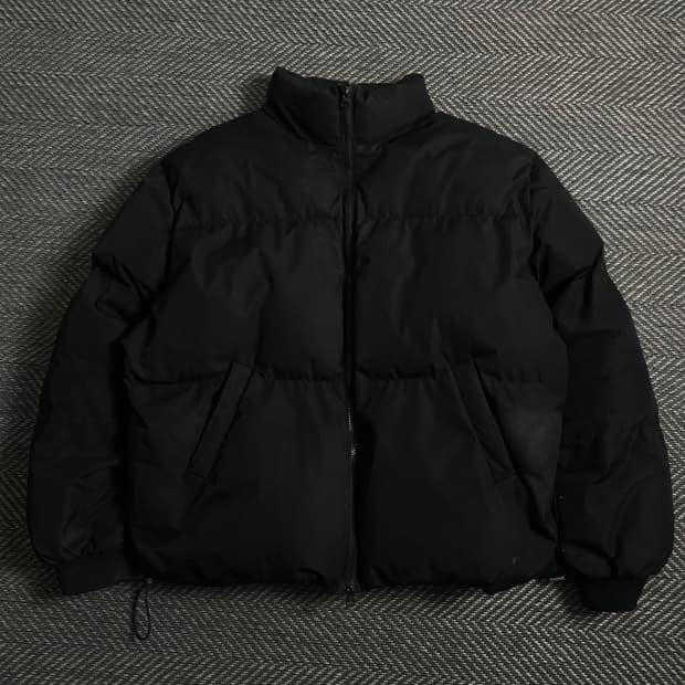 무드인사이드 미니멀 푸퍼 패딩 점퍼 블랙o 4337