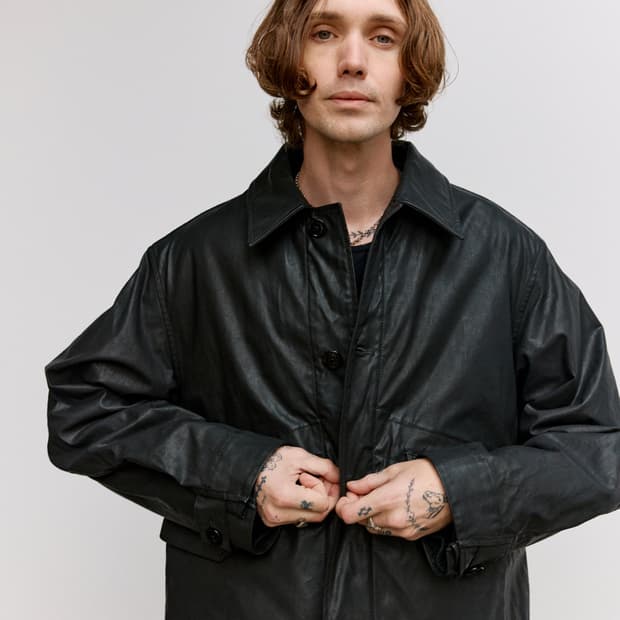 르메르 25ss 바이커 블루종 자켓 블랙 / 46