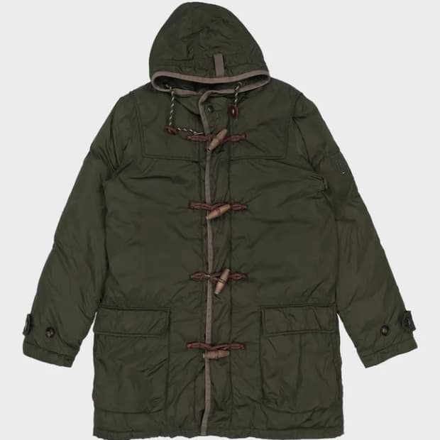 타미힐피거 더플코트 패딩 카키