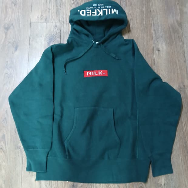 챔피온 그린 리버스위브 후드티