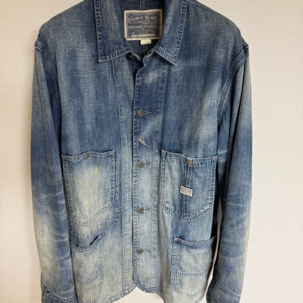 M 더블알엘 인디고 데님 초어 자켓 / LOT061