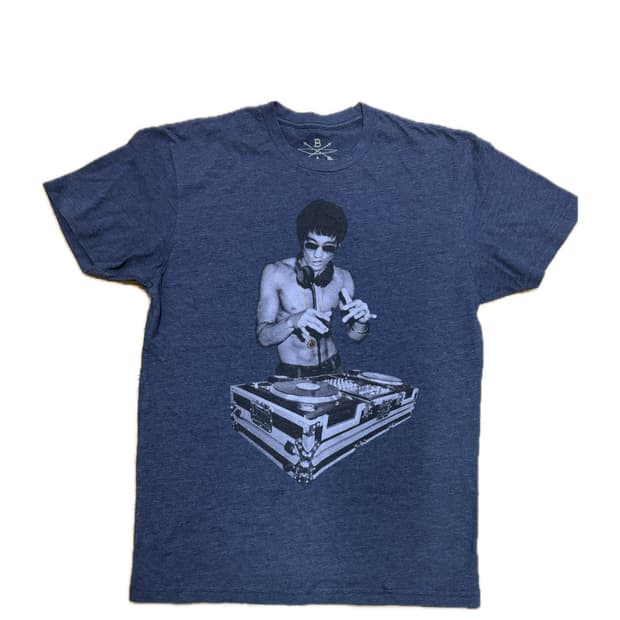 Bruce Lee DJ Turntable T-Shirt