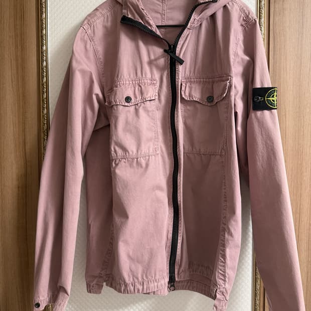 스톤아일랜드 올드이펙트 후디드 오버셔츠자켓 인디핑