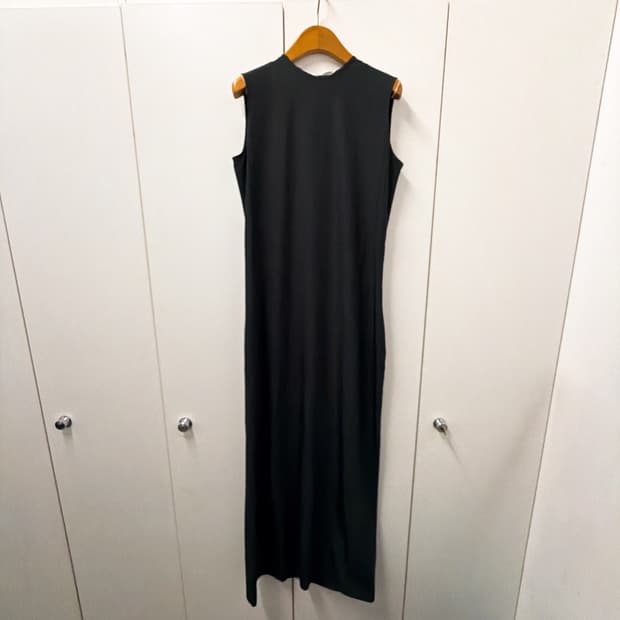 (정품/새상품) 더 로우 여성 블랙 울 실크 CALANTHE 맥시 드레스