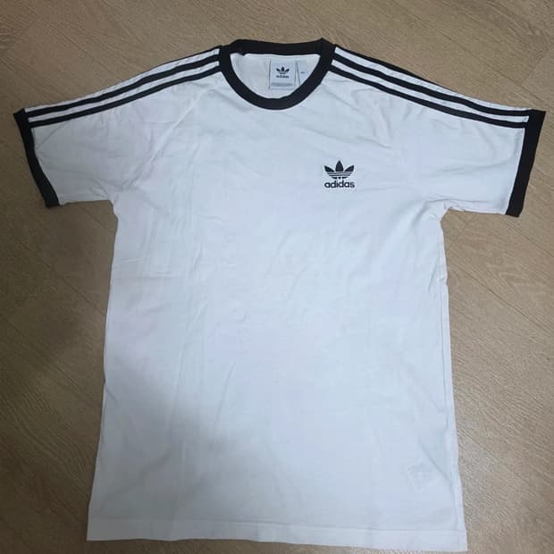 아디다스 삼선 링거티 반팔티 2XL