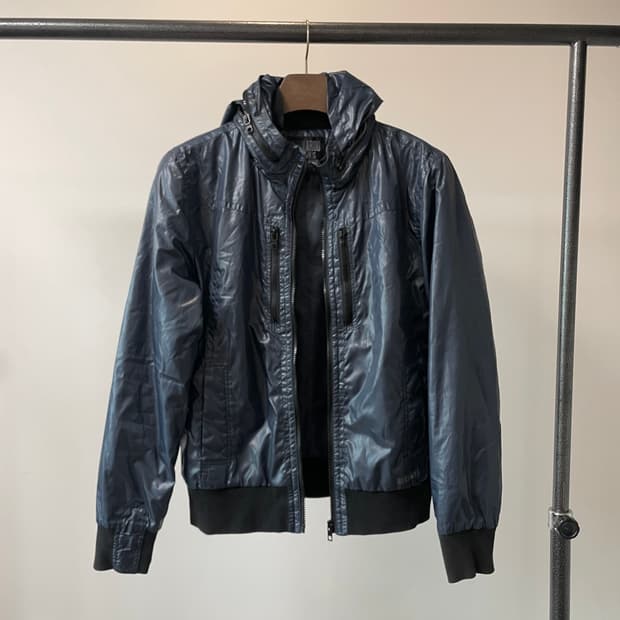 (L) Buckaroo 버커루 히든 후드 락시크 블루종 자켓