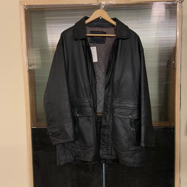 일본 빈티지 레더코트