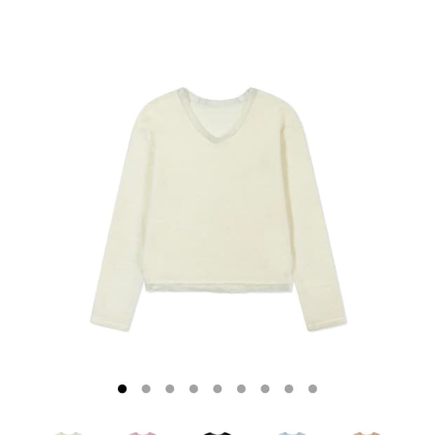 유제 yuje FLUFFY SILK KNIT 플러피 실크 니트 아이보리