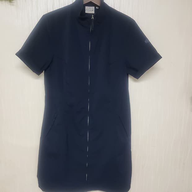 새상품 라퓨마 설현 집업 반팔 아웃도어 등산 골프 pk원피스 여자 100