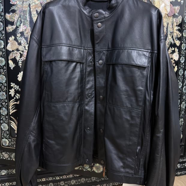 25ss 르메르 레더 블루종 L