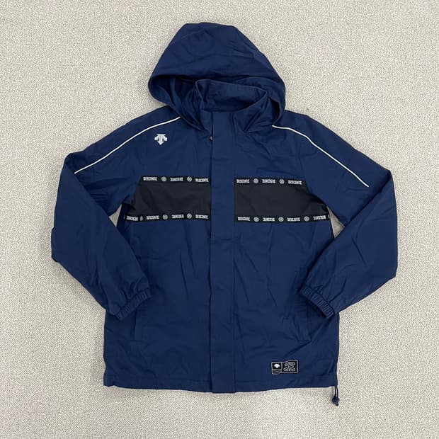 160 데상트 키즈 바람막이 후드 자켓 0224M