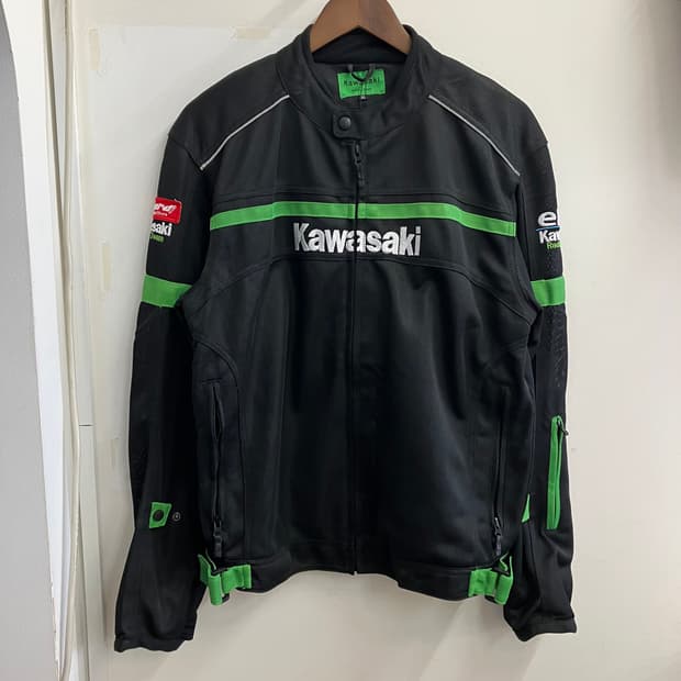 N135 가와사키 레이싱 바이커 자켓