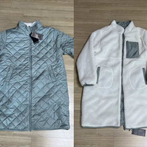 (새상품) TATE 리버서블 후리스 패딩