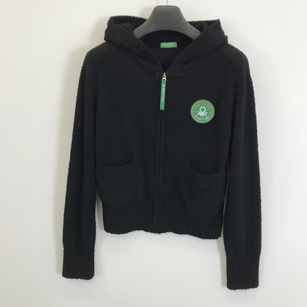 베네통 25년형 부클 후드니트집업 [M]