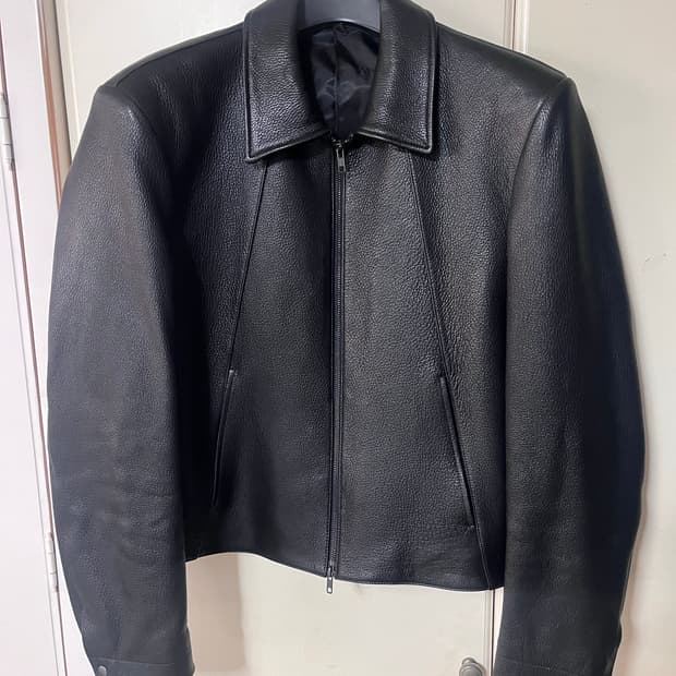 50) 노이어 고트 슈렁큰 레더 자켓