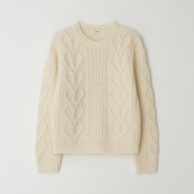 윤슬샵 yoonseul 크림 니트 스웨터 easygoing sweater