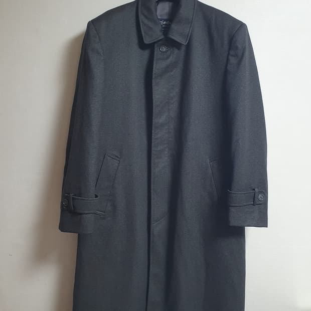 입생로랑 YSL 디퓨전옴므 차콜 클래식 롱코트 100