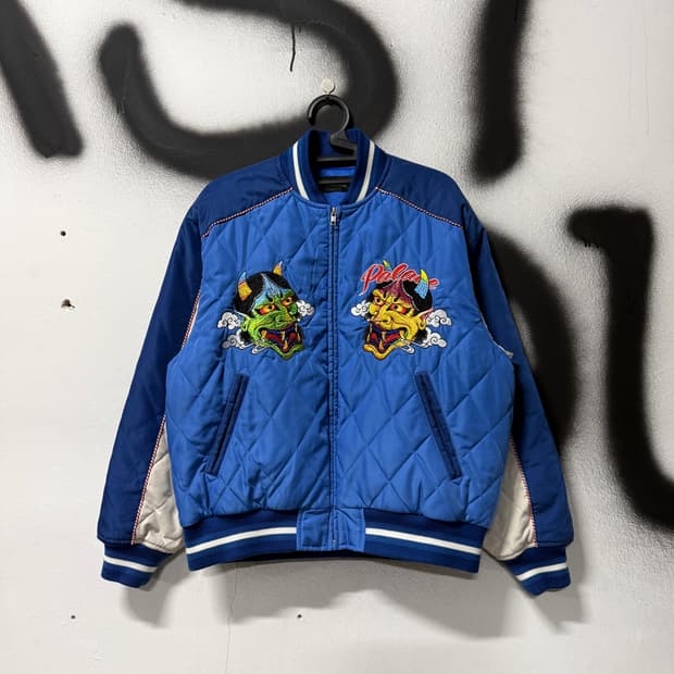 FW23 팔라스 페스티벌 퀼팅 봄버 바시티 자켓 울트라