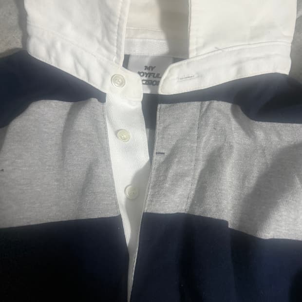 [L] mjd 럭비 스트라이프 티셔츠