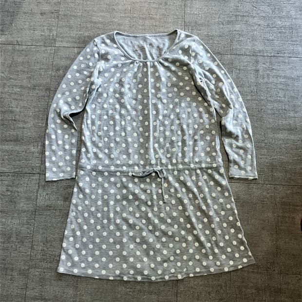 일본빈티지 Mmo 하구미모리걸 달천깔페어리 라떼갸루 땡땡이 도트원피스