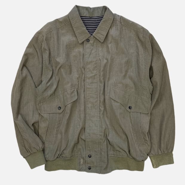 vintage khaki blouson jacket