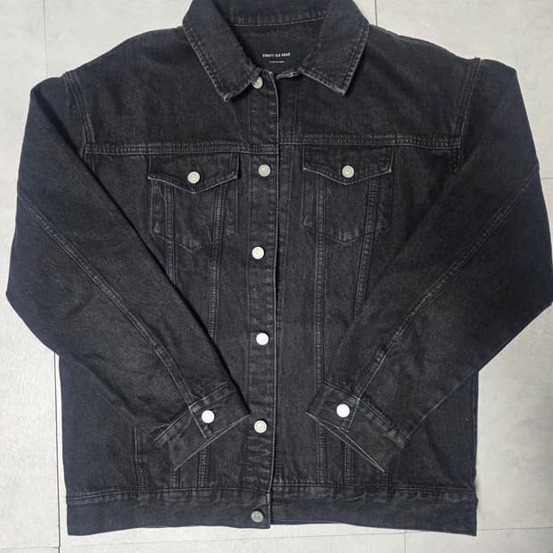 ​[S급] 86로드 블랙 데님 트러커 자켓 (86ROAD BLACK)