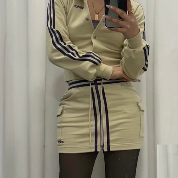 (오늘 거래시 8) 아디다스 치마 셋업 져지 빈티지