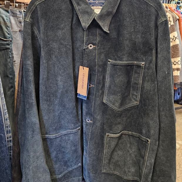 인디고 스웨이드 자켓