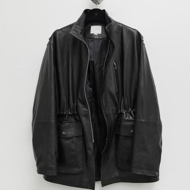 [M 구매] 유스 하이넥 레더 자켓
