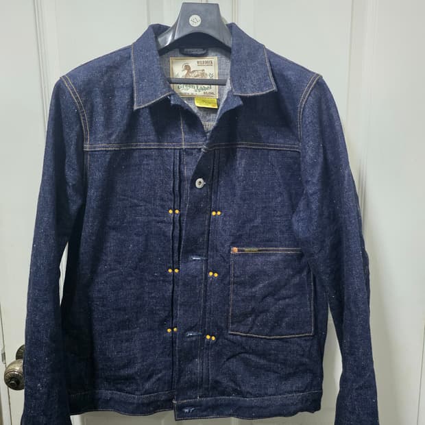 일본 브랜드 빅존 1세대 대전판 16oz 셀비지 데님자켓