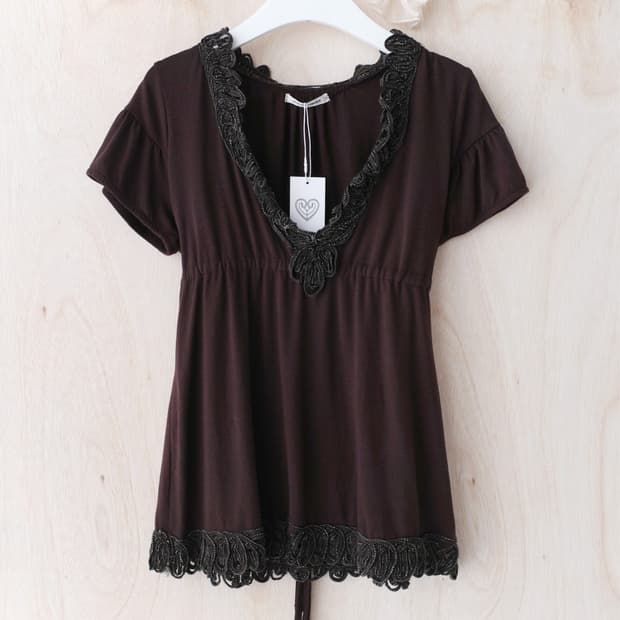 crochet shirring half T 