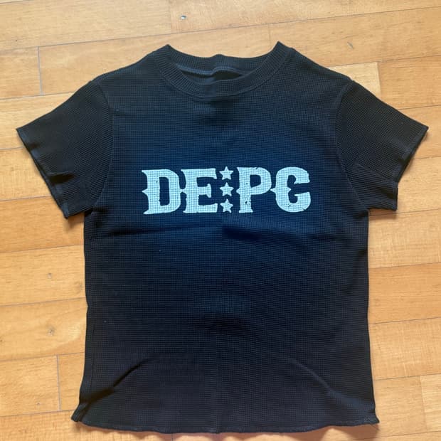 DEPC (뎁크) WAFFLE T-SHIRT BLACK