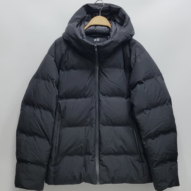 유니클로 심리스 다운 파카 패딩 / 남 XL 블랙
