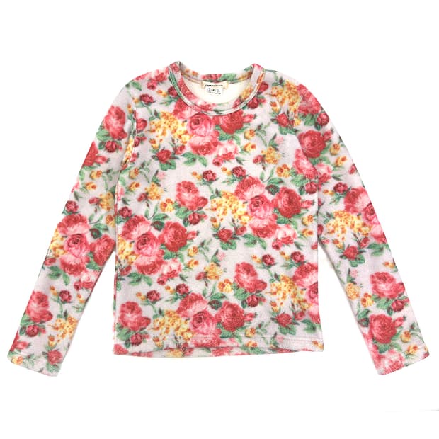 Comme des Garçons Floral Fleece Top/ Xs